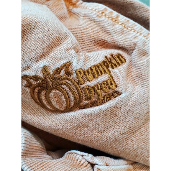 Crazy Shirts Men Activewear Pants M Peach Embroidered Pumpkin Dye Jogger Y2K - Picture 4 of 12